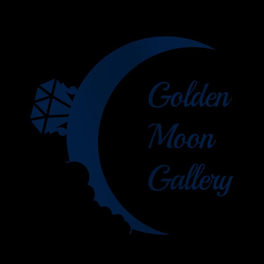 طراحی لوگو گالری طلا — Golden Moon Gallery